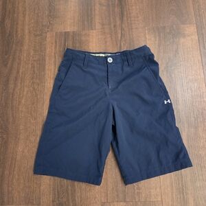 Under Armour Kids Dark Blue Athletic Shorts